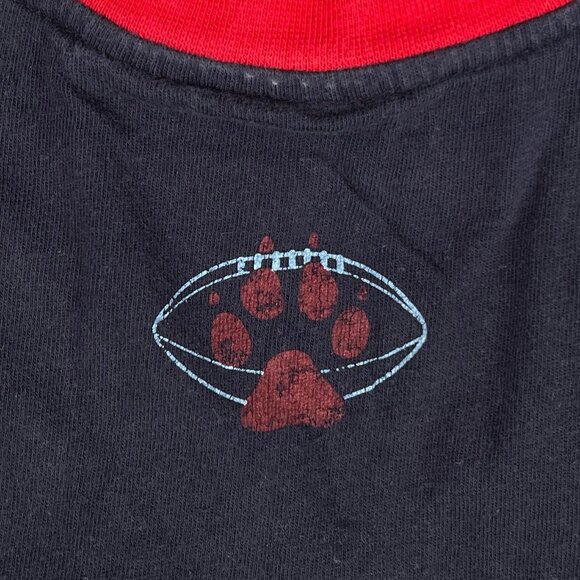 Vintage 90s Y2K Oversized Graphic Tee Tank Top Football Sleeveless T-Shirt Top - Picture 8 of 9